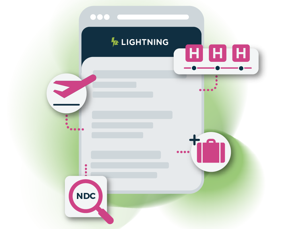 Lightning online booking tool graphic
