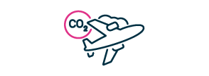 Icon Airplane CO2