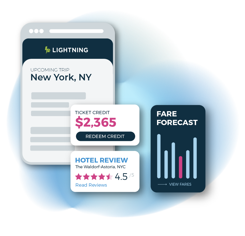 Lightning online booking tool graphic